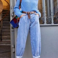 Levency High Waist Denim Bloomers