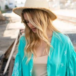 Levency New In Straw Frayed Hat