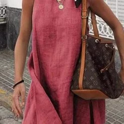 Levency Flowly O Neck Sleeveless Mini Dress