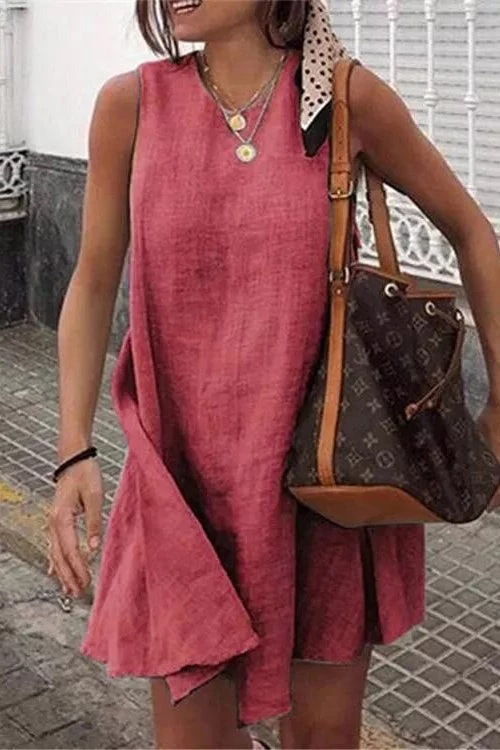 Levency Flowly O Neck Sleeveless Mini Dress 2 Levency Flowly O Neck Sleeveless Mini Dress