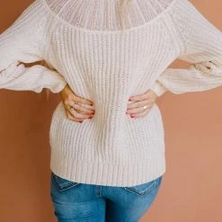 Levency Lace Patchwork O Neck Sweater 15 Levency Lace Patchwork O Neck Sweater