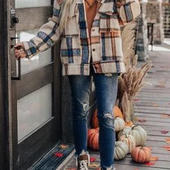 Levency New In Plaid Pockets Button Jackets 16 Levency New In Plaid Pockets Button Jackets