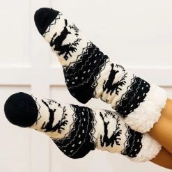 Levency Fuzzy Holiday Socks New In