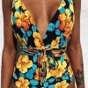 Levency V NECK Tied One-piece Swimsuit New In