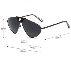 Levency Punk Pilot Polarized Sunglasses