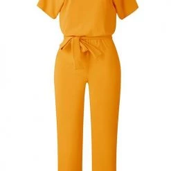 Levency New In Short Sleeve Knot Jumpsuit 41 Levency New In Short Sleeve Knot Jumpsuit
