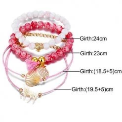 Levency Unicorn Tortoise Beads Layer Bracelet