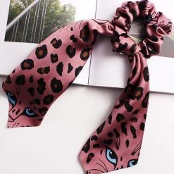 Levency Leopard Head Print Scrunchie New In 9 Levency Leopard Head Print Scrunchie New In