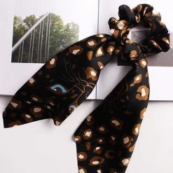 Levency Leopard Head Print Scrunchie New In 11 Levency Leopard Head Print Scrunchie New In