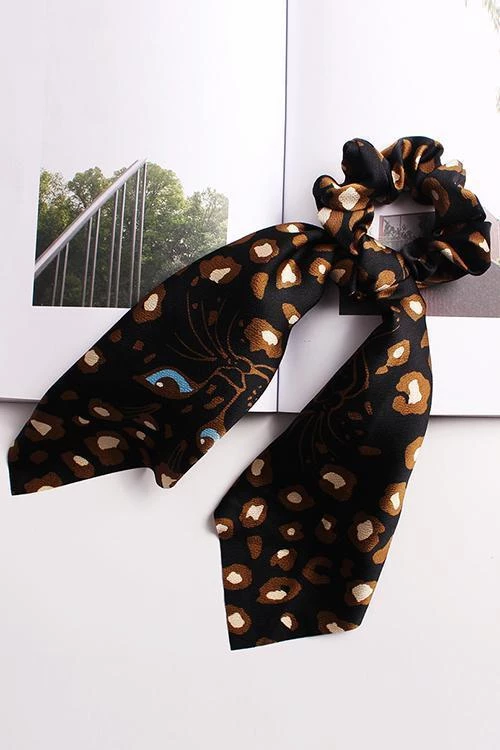 Levency Leopard Head Print Scrunchie New In 6 Levency Leopard Head Print Scrunchie New In