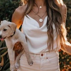 Levency New In Versatile Satin Slip Top