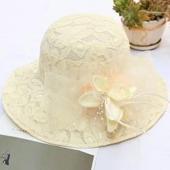 Levency New In Lace Flower Hat