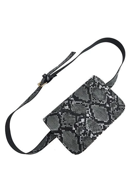 Levency New In Snakeskin Belt Bag 4 Levency New In Snakeskin Belt Bag