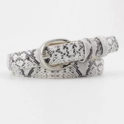 Levency Skinny Snakeskin Belt New In