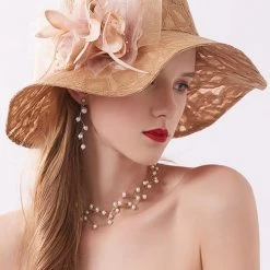 Levency New In Lace Flower Hat