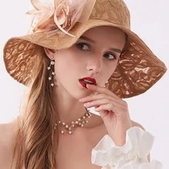 Levency New In Lace Flower Hat