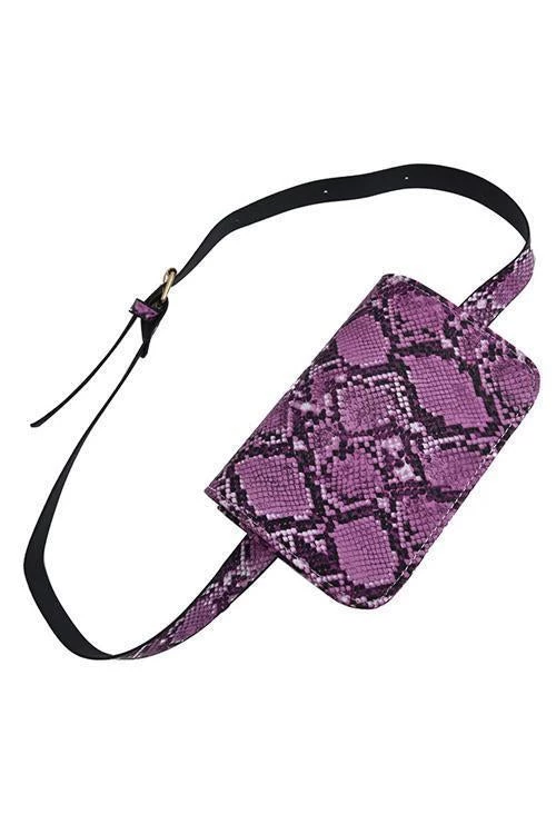 Levency New In Snakeskin Belt Bag 6 Levency New In Snakeskin Belt Bag
