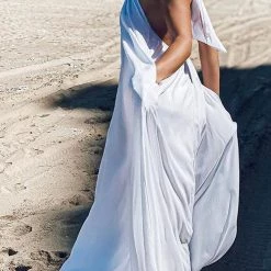 Levency New In Hlater Neck Backless Maxi Dress