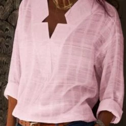 Levency Cut V Neck Blouse