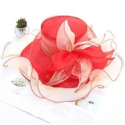 Levency Organza Floral Hat New In