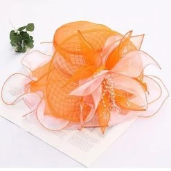 Levency Organza Floral Hat New In