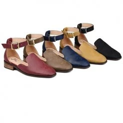 Levency Ankle Strap Flats Sandal