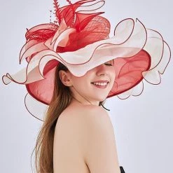 Levency Organza Floral Hat New In