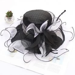 Levency Organza Floral Hat New In
