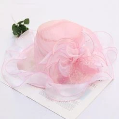 Levency Organza Floral Hat New In