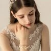 Levency Pearl Rhinestone Flower Headband