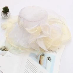 Levency Organza Floral Hat New In