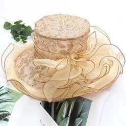 Levency New In Sparkling Flower Hat