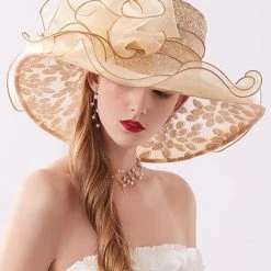 Levency New In Sparkling Flower Hat