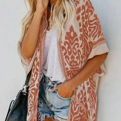 Levency Print Pompom Cardigam New In