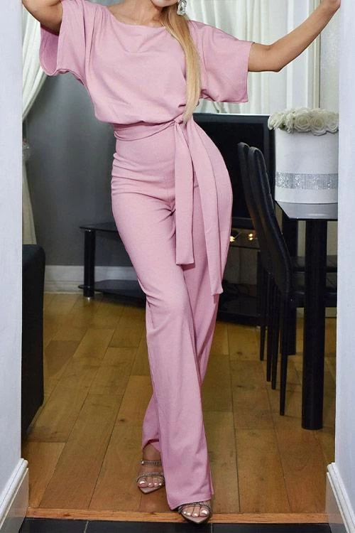 Levency New In Short Sleeve Knot Jumpsuit 11 Levency New In Short Sleeve Knot Jumpsuit