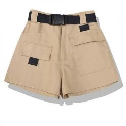Levency New In Pockets Cargo Shorts With Belt