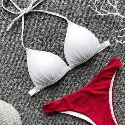 Levency Solid Sexy Bikini Set