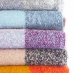 Levency New In Tassels Color Block Scarf