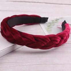 Levency Velvet Braid Headband New In