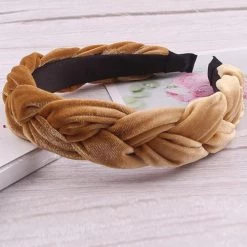 Levency Velvet Braid Headband New In