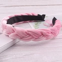 Levency Velvet Braid Headband New In