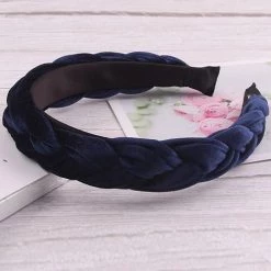Levency Velvet Braid Headband New In