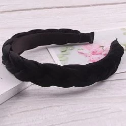 Levency Velvet Braid Headband New In