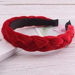 Levency Velvet Braid Headband New In