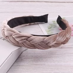 Levency Velvet Braid Headband New In