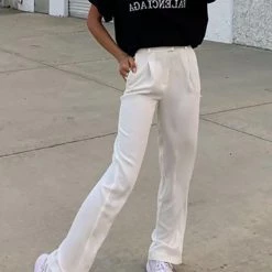 Levency New In Pockets Wide Leg Pants