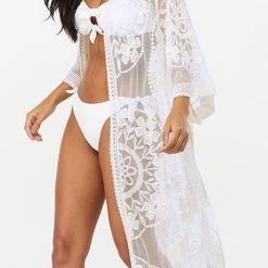 Levency New In Lace See Though Cover Up
