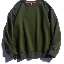 Levency New In Solid O Neck Long Sleeve Hoodie