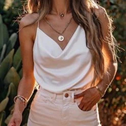 Levency New In Versatile Satin Slip Top