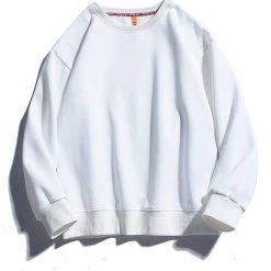 Levency New In Solid O Neck Long Sleeve Hoodie
